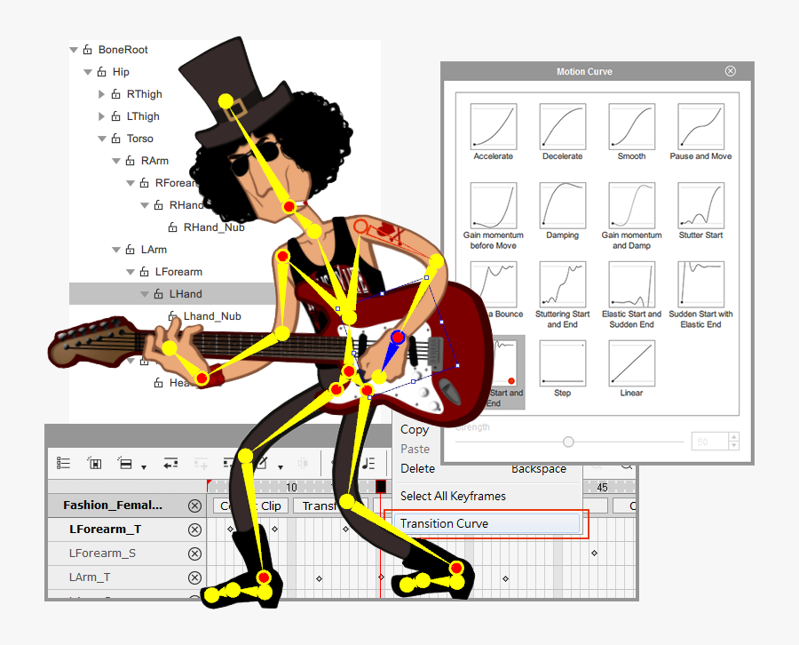 Curve Clipart Animated - Crazytalk Animator 3, Transparent Clipart