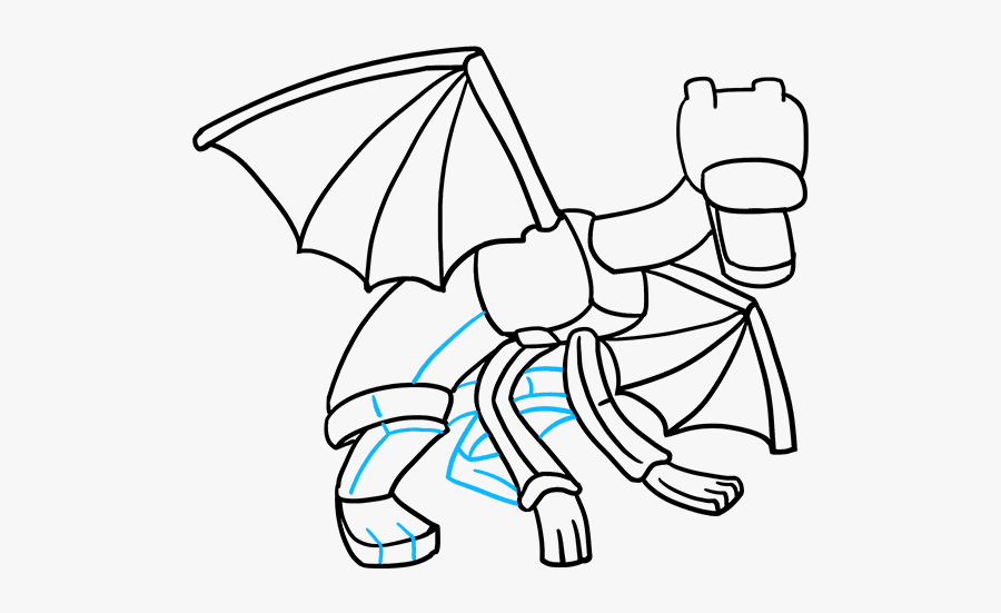How To Draw Ender Dragon From Minecraft - Minecraft Drawings Ender Dragon, Transparent Clipart