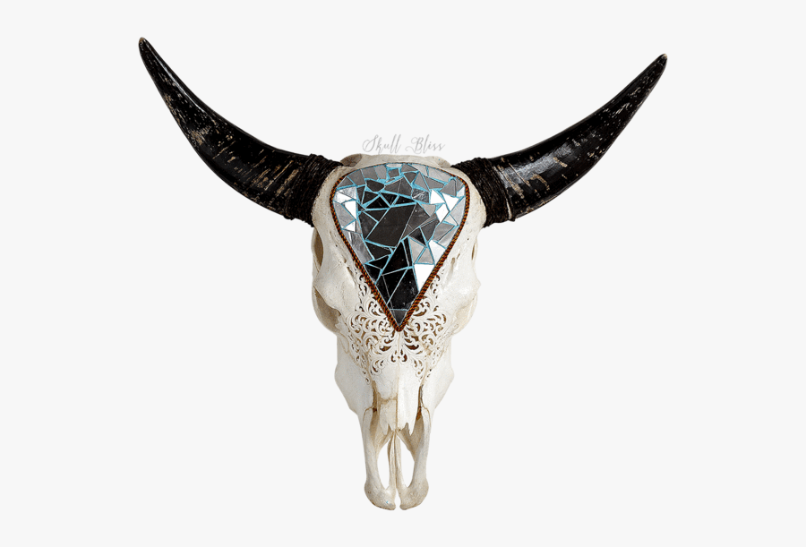 Skulls Transparent Longhorn - Bull, Transparent Clipart