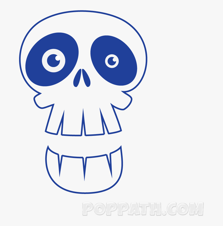 How To Draw An - Skull, Transparent Clipart