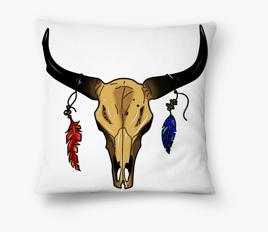 Almofada Bull Skull De Black Devilna - Bull, Transparent Clipart