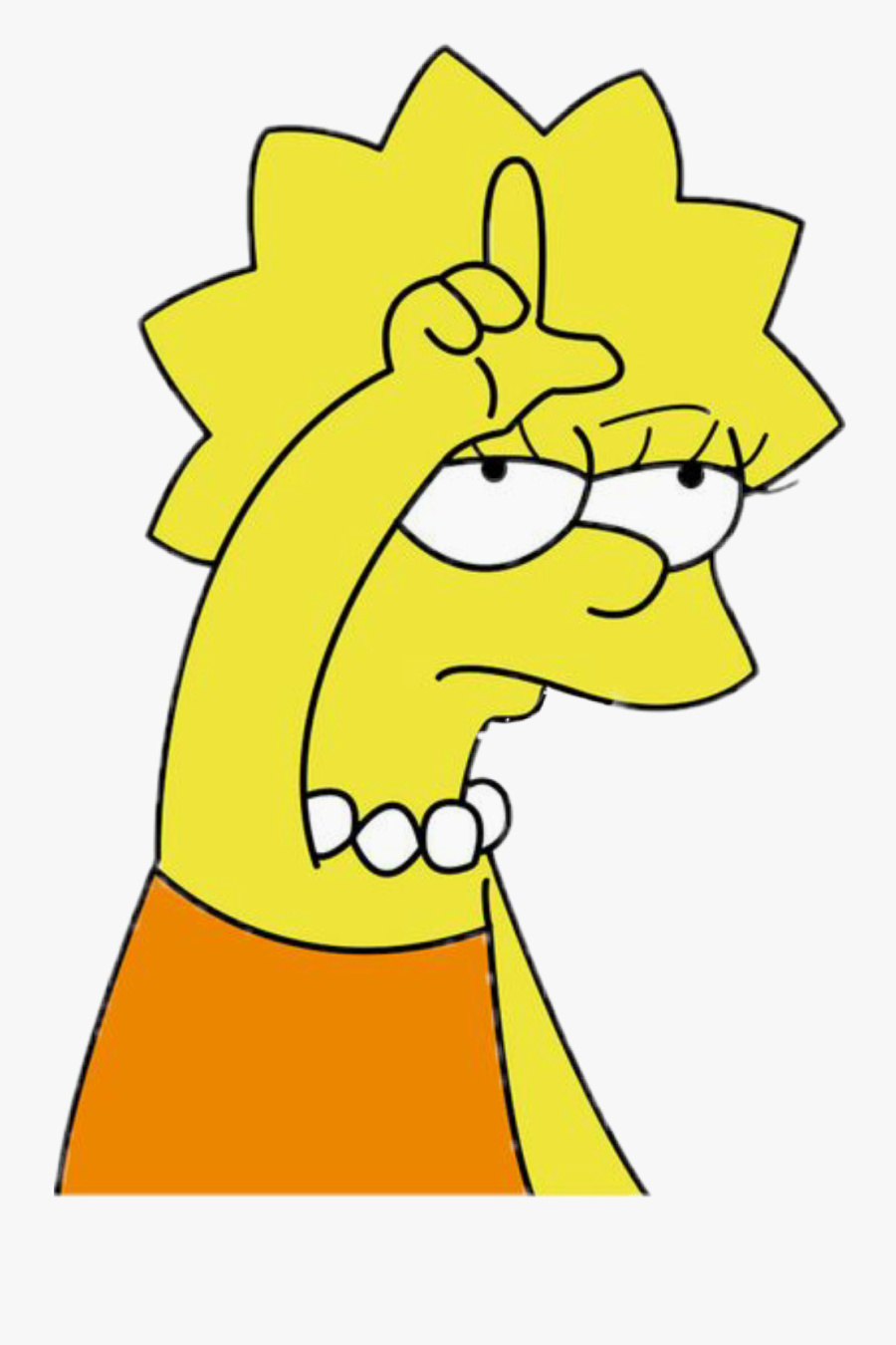 #los Simpson #lisa #lisa Simpson #loser #lisasimpsons, Transparent Clipart