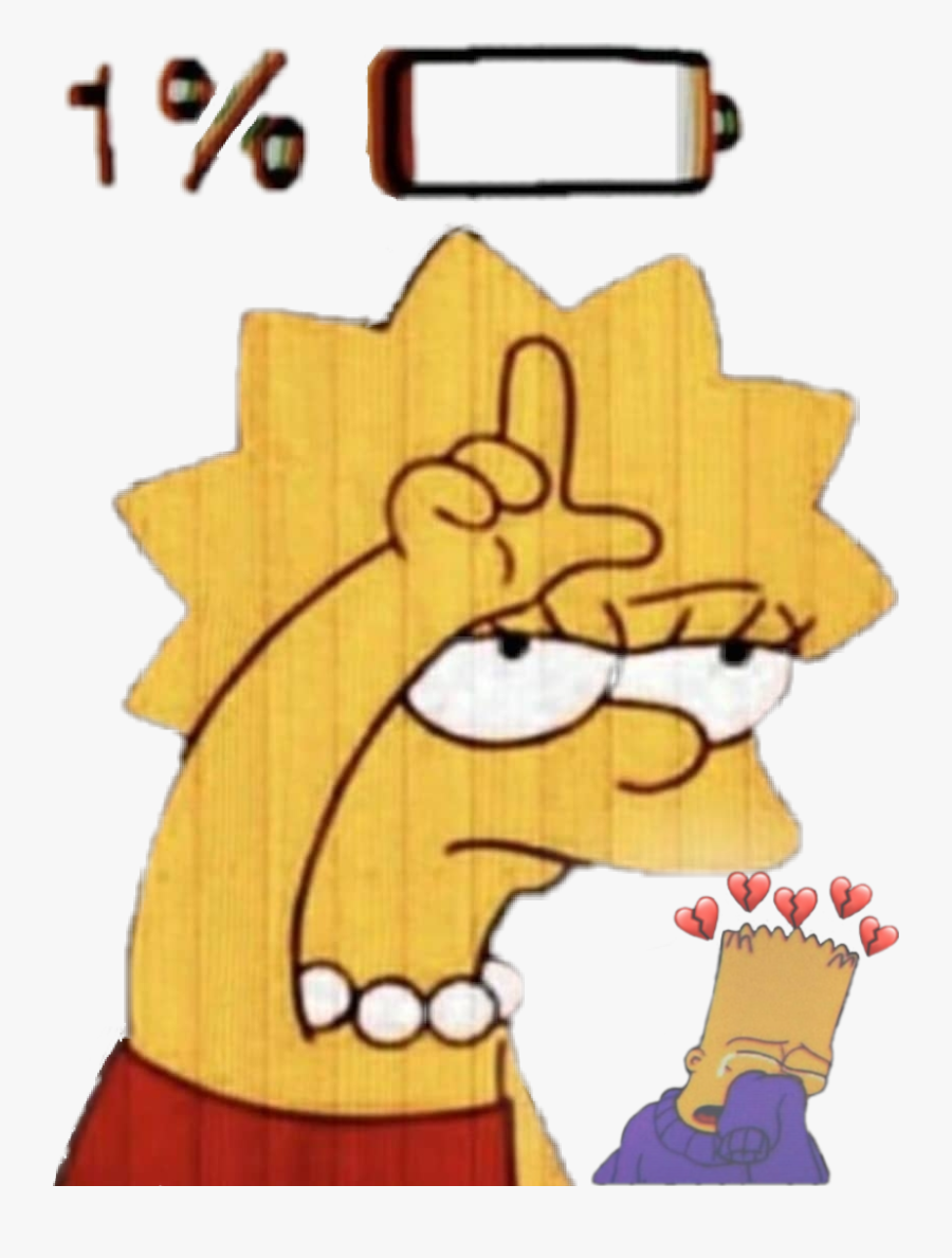 #simpsons #1% #loser 😂❤️ - Lisa Simpson Loser 1%, Transparent Clipart