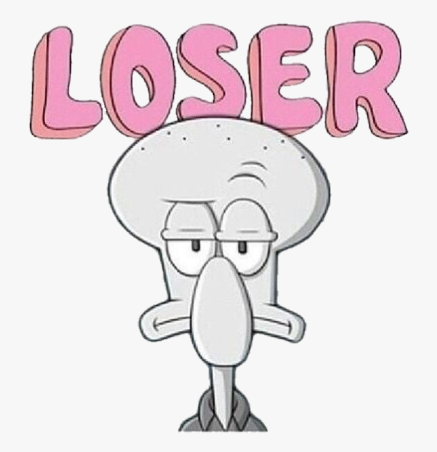 #spongebob #squiddy #tumblr #loser - Imagens Tumblr Png Sad, Transparent Clipart