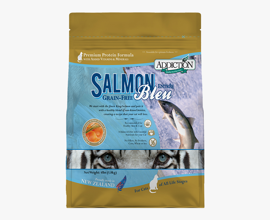 Salmon Clipart Blue Food - Addiction Salmon Bleu Grain Free Puppy, Transparent Clipart