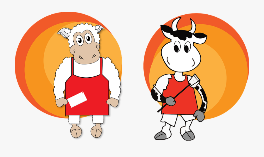 0 Replies 0 Retweets 1 Like - Animated Cow And Sheep, Transparent Clipart