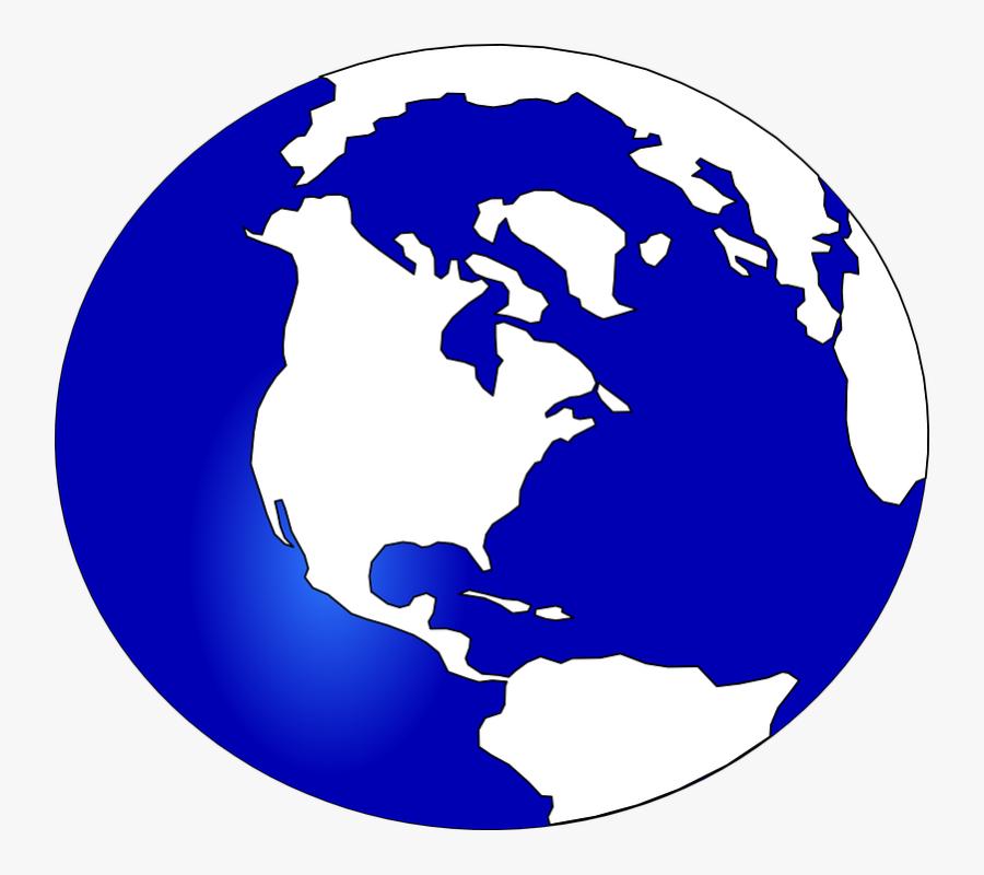 Planet Earth Clipart Globe Logo - Blue And White Earth, Transparent Clipart