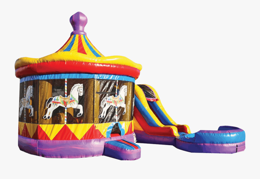 Carousel Combo Slide Bounce - Inflatable, Transparent Clipart