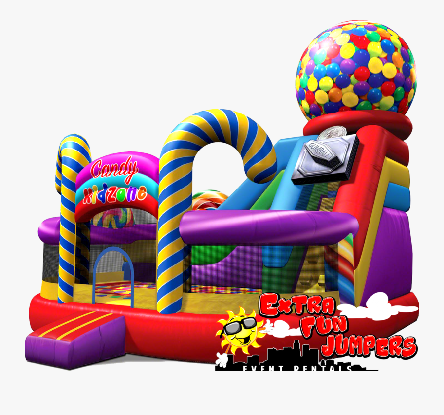 Bounce Clipart Kid Zone - Unique Bounce Inflatable Candy, Transparent Clipart