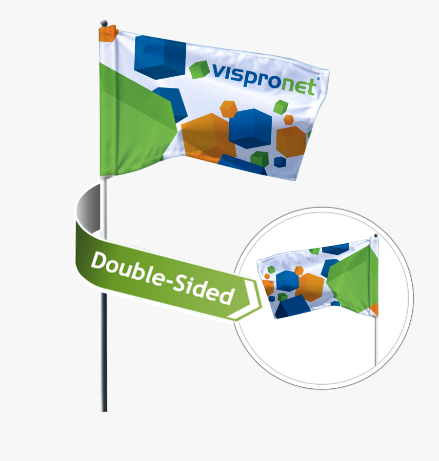 Custom Golf Flag Flag Rotates Freely Around The Flagstick - Graphic Design, Transparent Clipart