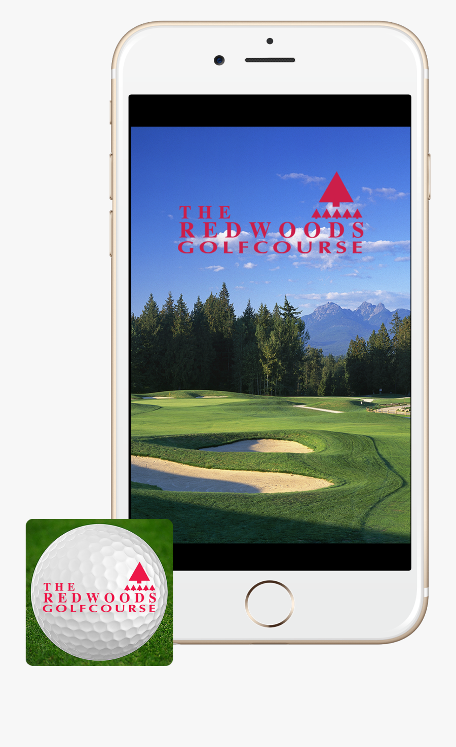Redwoods Golf Course Iphone App With Icon - Redwoods Golf Course, Transparent Clipart