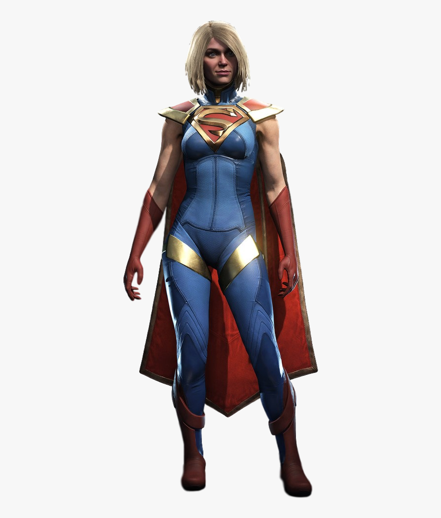 Supergirl Injustice 2 Png - Supergirl Vs Captain Marvel, Transparent Clipart
