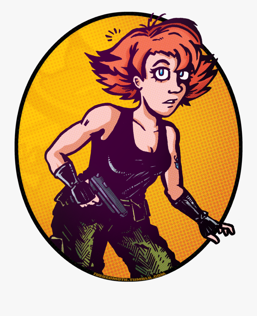 The Red Moth It"s Meryl Silverburgh From "metal Gear - Cartoon, Transparent Clipart