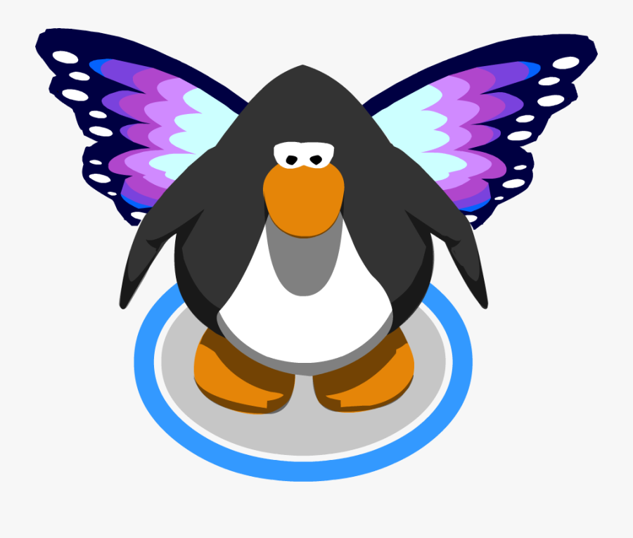 Purple Butterfly Wings Cu Ig - Club Penguin Violin Gif, Transparent Clipart