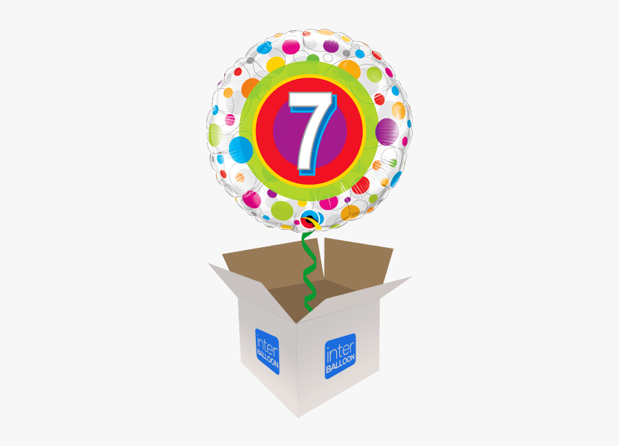 7 Colourful Dots - Globo 10 Años, Transparent Clipart