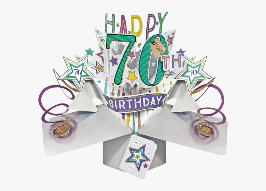 70th Birthday, Transparent Clipart