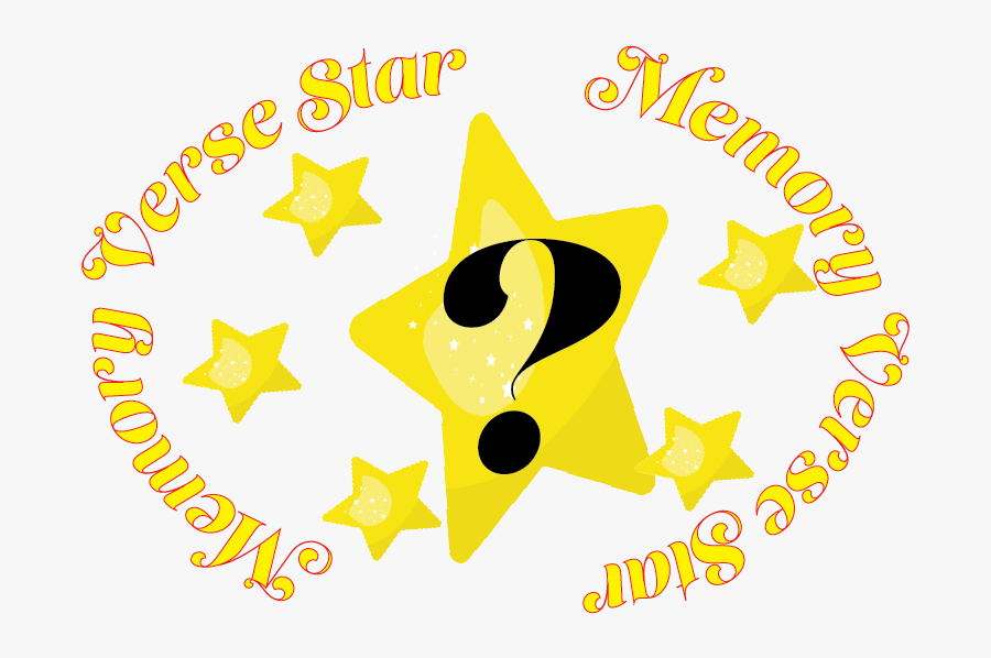 Memory Verse Star, Transparent Clipart