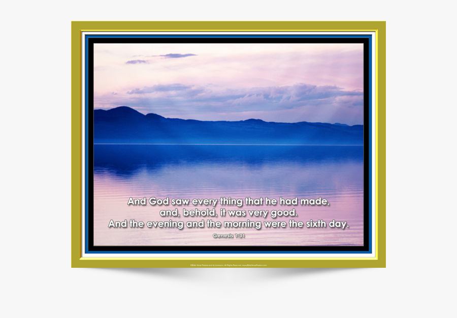 And King - Genesis 1 31, Transparent Clipart