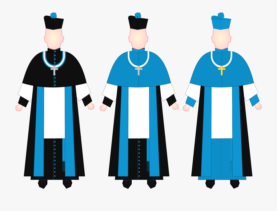 Transparent High Priest Clipart - Priest Choir Dress, Transparent Clipart