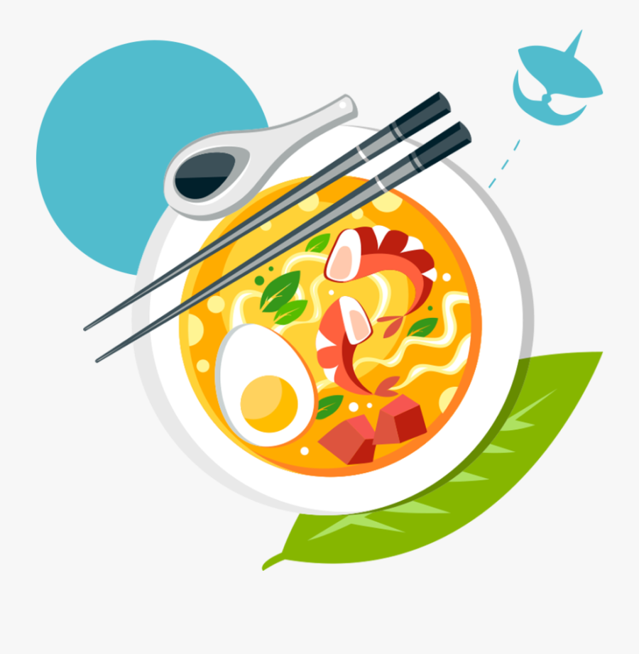 Laksa Vector, Transparent Clipart