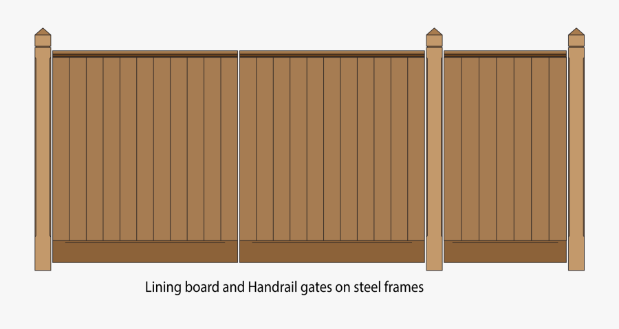 Wooden Framed Gates, Transparent Clipart