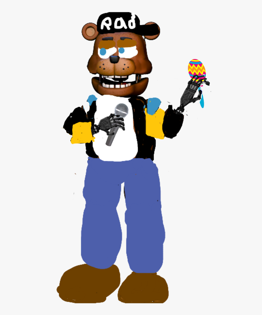 #fnaf Cool Guy With Accessories - Cartoon, Transparent Clipart