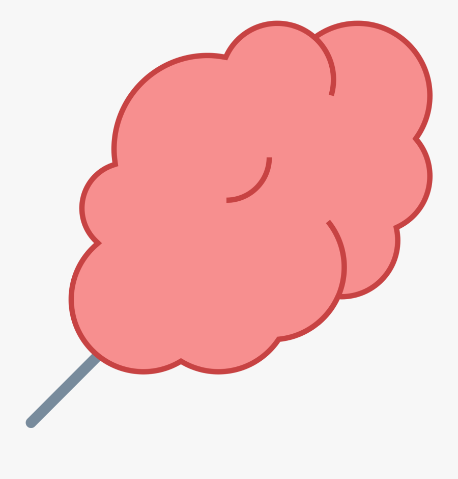 Cotton Candy Clipart Snack - Cotton Candy Icon Png, Transparent Clipart
