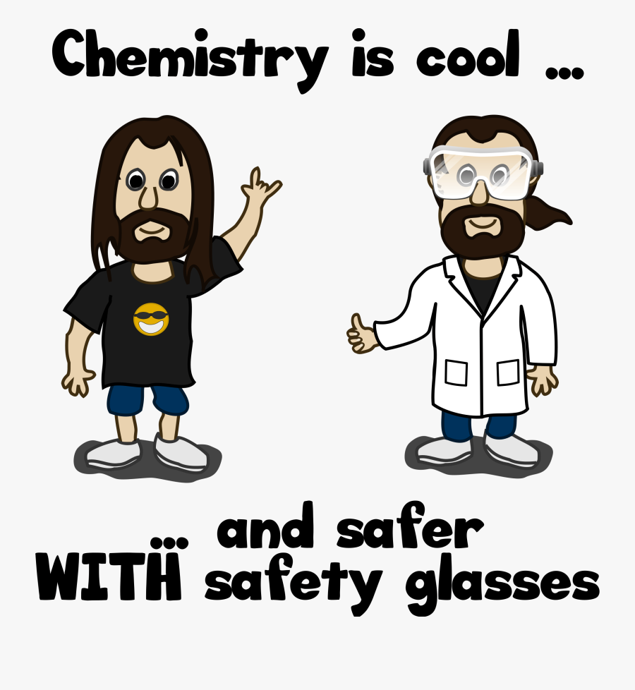 Clipart - Wearing Safety Glasses Cartoon, Transparent Clipart