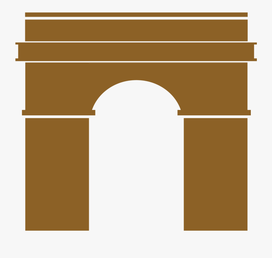 Transparent Arc De Triomphe Clipart - Arc De Triomphe Logo, Transparent Clipart