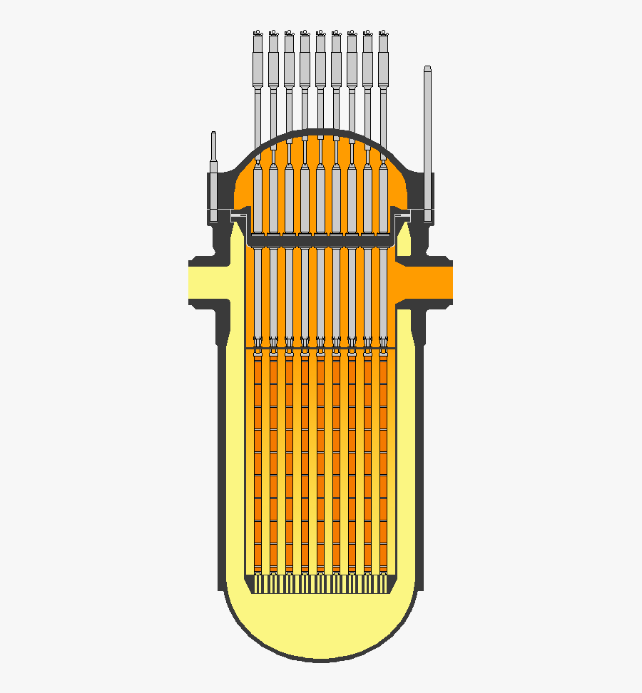 Unlabeled Nuclear Reactor Diagram, Transparent Clipart