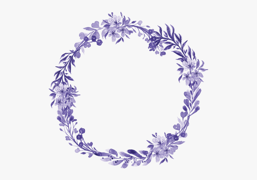 Water Color Wreath Png - Tattoo Flower Ring, Transparent Clipart