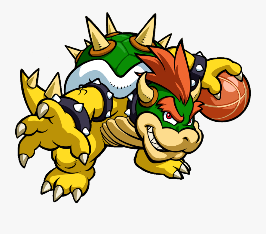 Image Bowser Hoops On - Mario Hoops 3 On 3 Bowser, Transparent Clipart