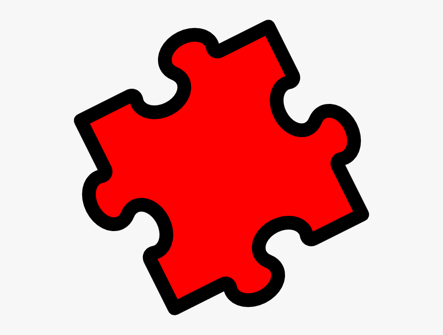 Game Clipart Game Piece - Puzzle Pieces Red And Blue, Transparent Clipart
