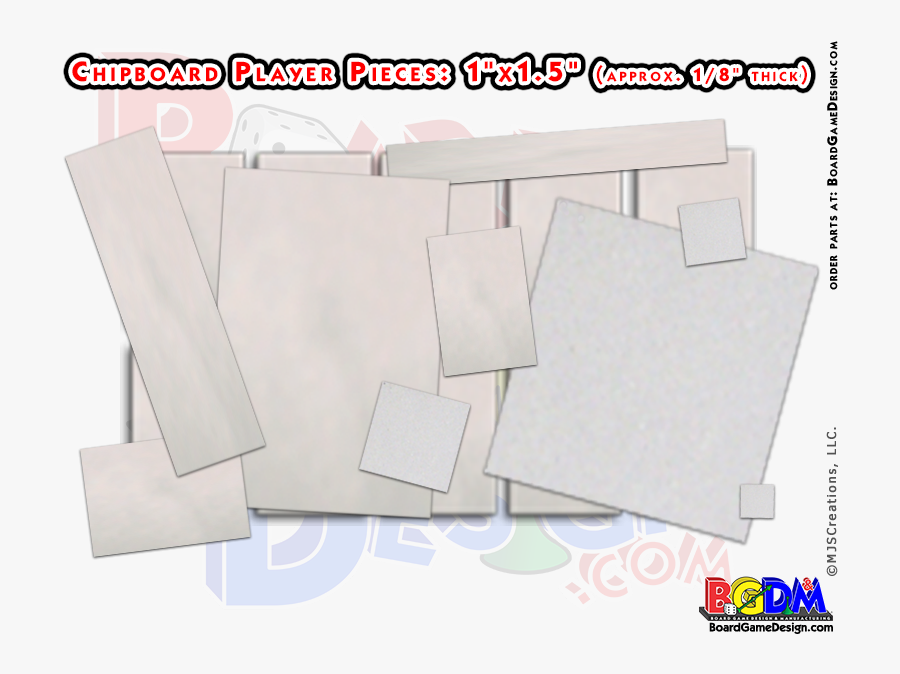 Chipboard Pieces, Make Your Own Game Pieces - Plan, Transparent Clipart