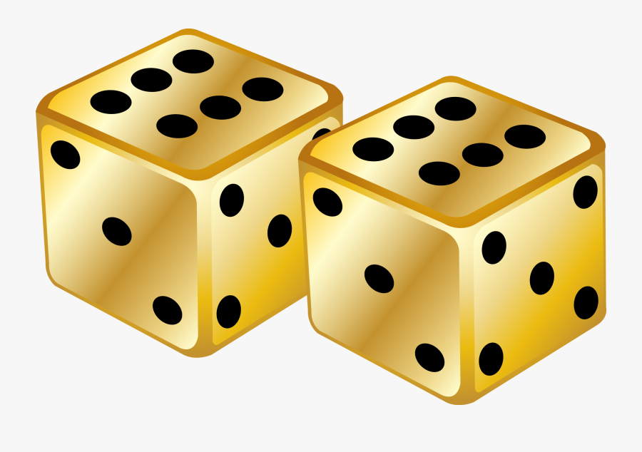 Games,indoor Games And Sports,dice Art,tabletop Game - Gold Dice Png, Transparent Clipart