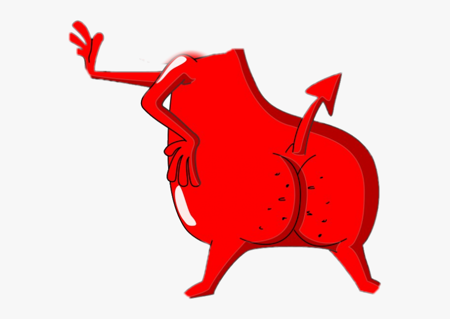 Cow And Chicken Red Devil Butt, Hd Png Download - Cow And Chicken Devil Butt, Transparent Clipart