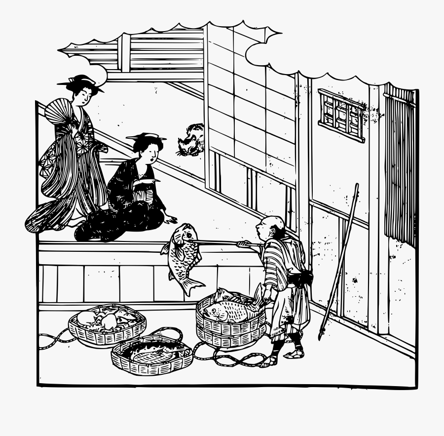 This Free Icons Png Design Of Fish Selling - Clipart Selling Fish Drawing, Transparent Clipart