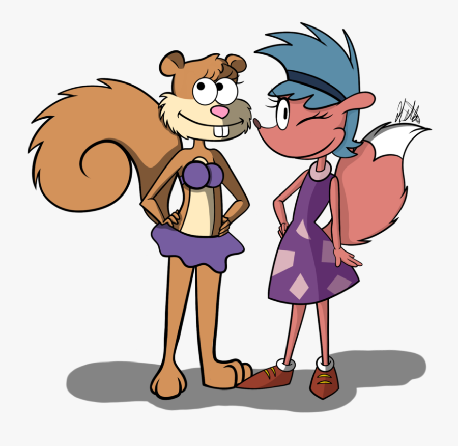Sandy And Sheila By Ittybittyvioletbee - Sandy Cheeks Danny Phantom, Transparent Clipart