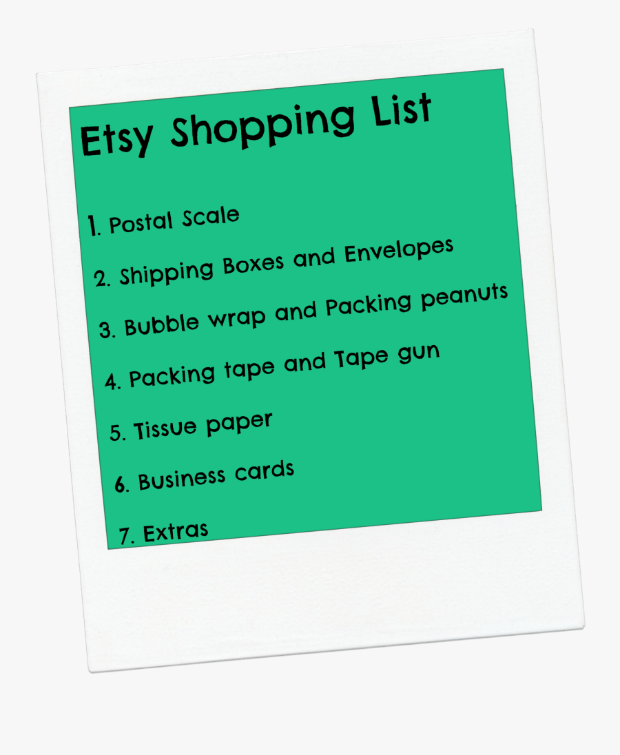 Clip Art Shopping List What You - Poster, Transparent Clipart