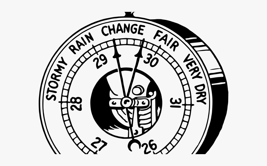 Drawing Barometer Weather Instrument, Transparent Clipart