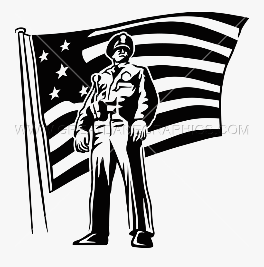 Soldiers Clipart Officer - Police Saluting Invisible Background, Transparent Clipart