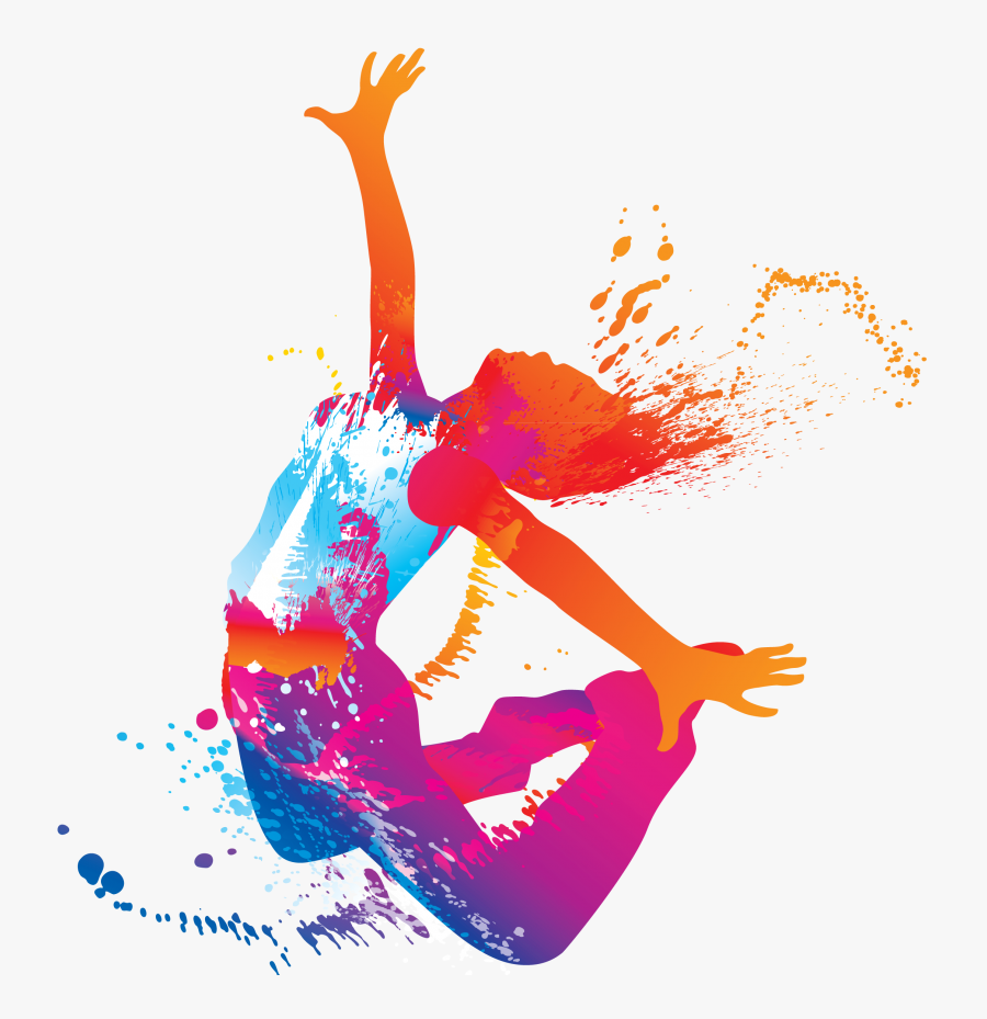 Colorful Dance Clip Art, Transparent Clipart