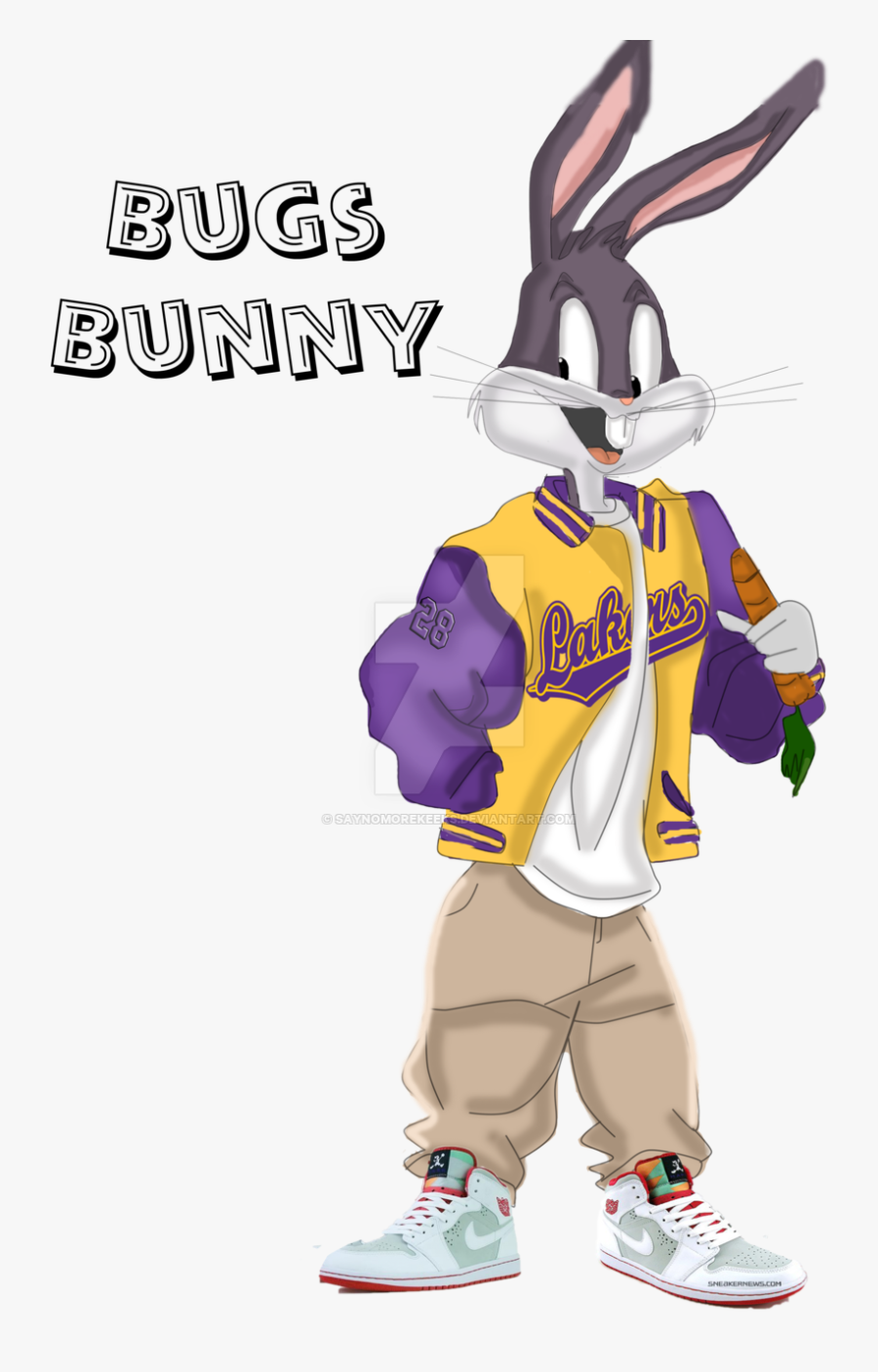 Daffy Duck And Bugs Bunny Basketball - Bugs Bunny Real Life, Transparent Clipart