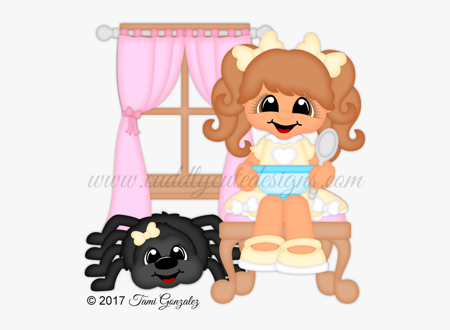 Little Miss Muffet Clipart, Transparent Clipart