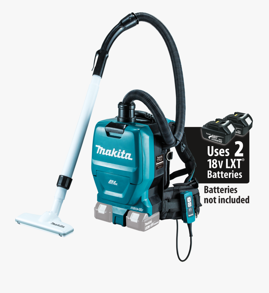Vacuuming Clipart Washer - Makita Cordless Backpack Vacuum, Transparent Clipart