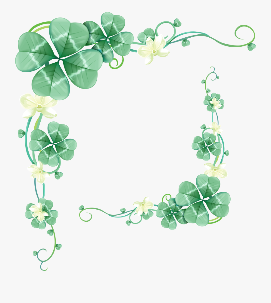 Clover Clipart Border - 苇 间 风, Transparent Clipart
