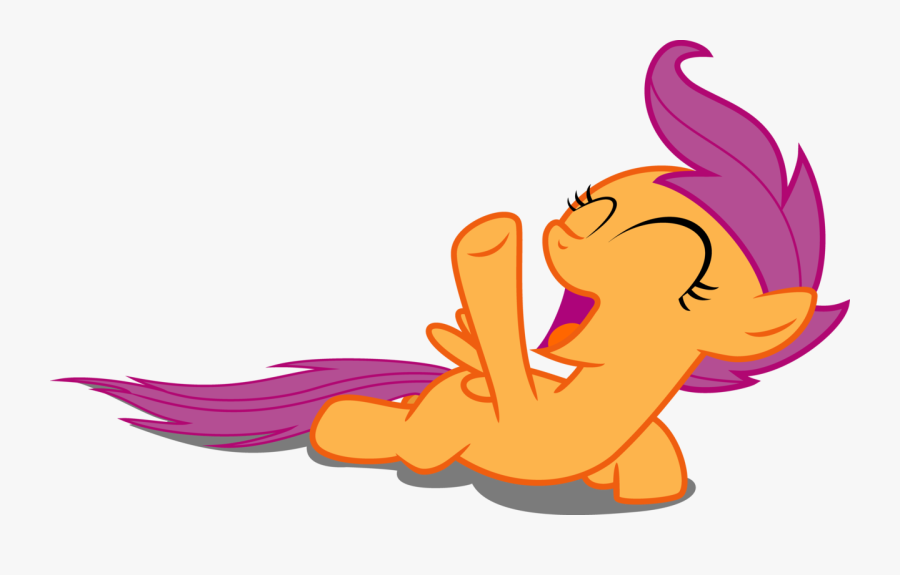 Laughing Transparent Background - Scootaloo Laughing, Transparent Clipart