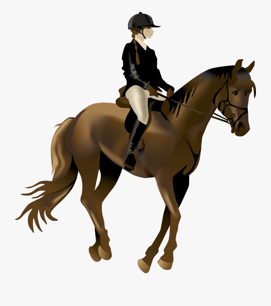Riding A Horse Png, Transparent Clipart