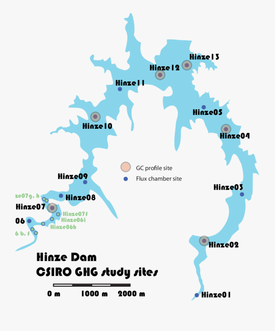 Hinze Dam Methane Flux Measurement Sites - Graphic Design, Transparent Clipart