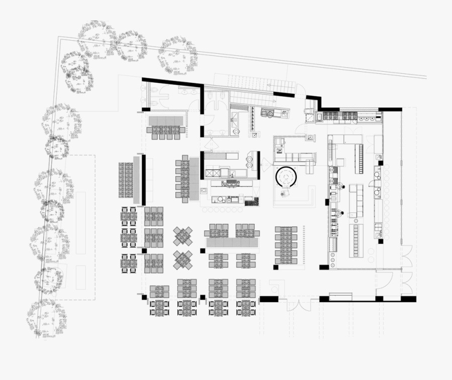 Transparent Restaurant Kitchen Clipart - Floor Plan, Transparent Clipart
